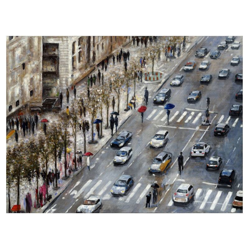 Champs Elysees By Emily Williams Wrapped Unframed Wall Canvas Art - Masterpiece Art Gallery