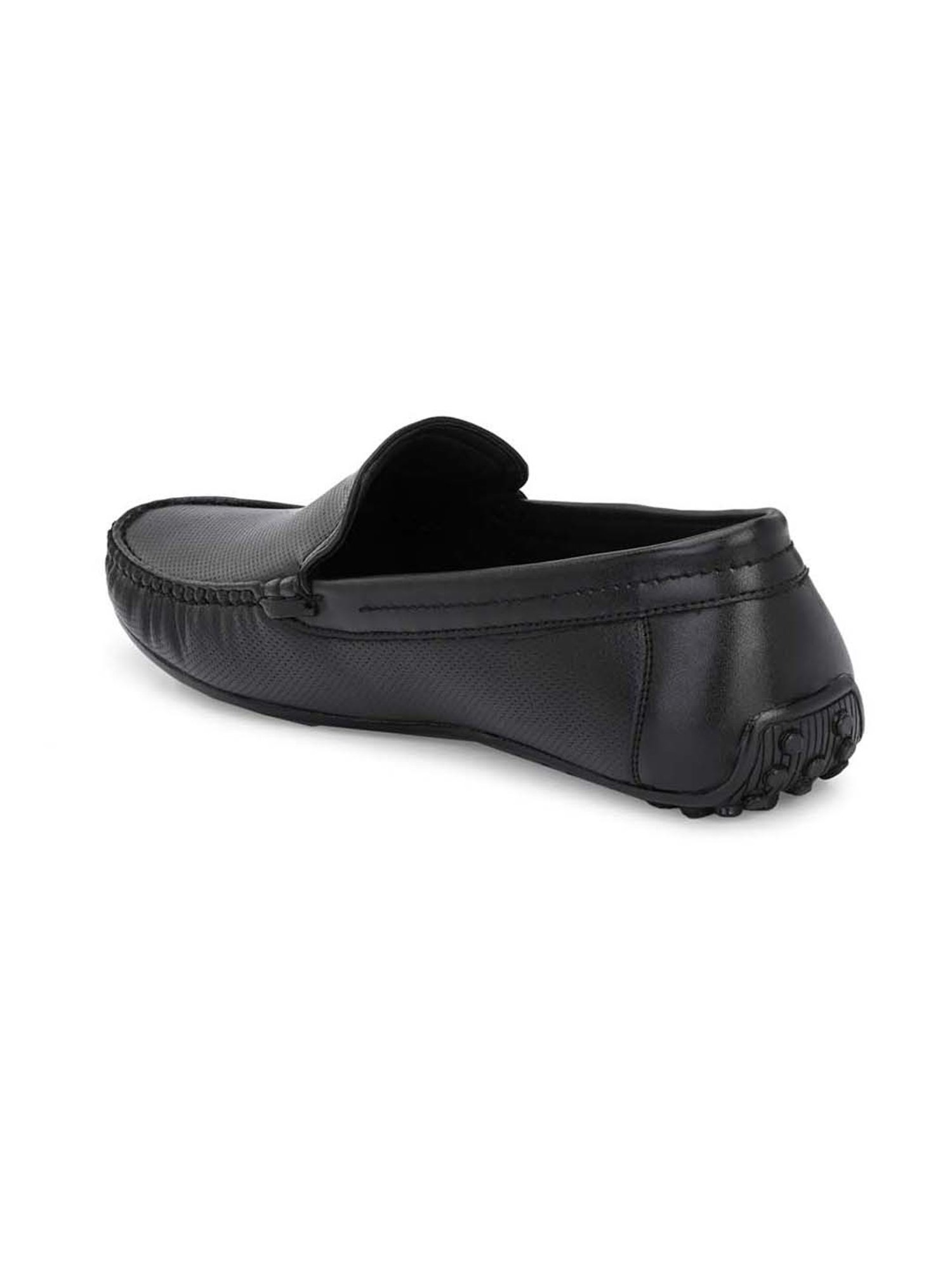 Eego Italy Men's Black Casual Loafers
