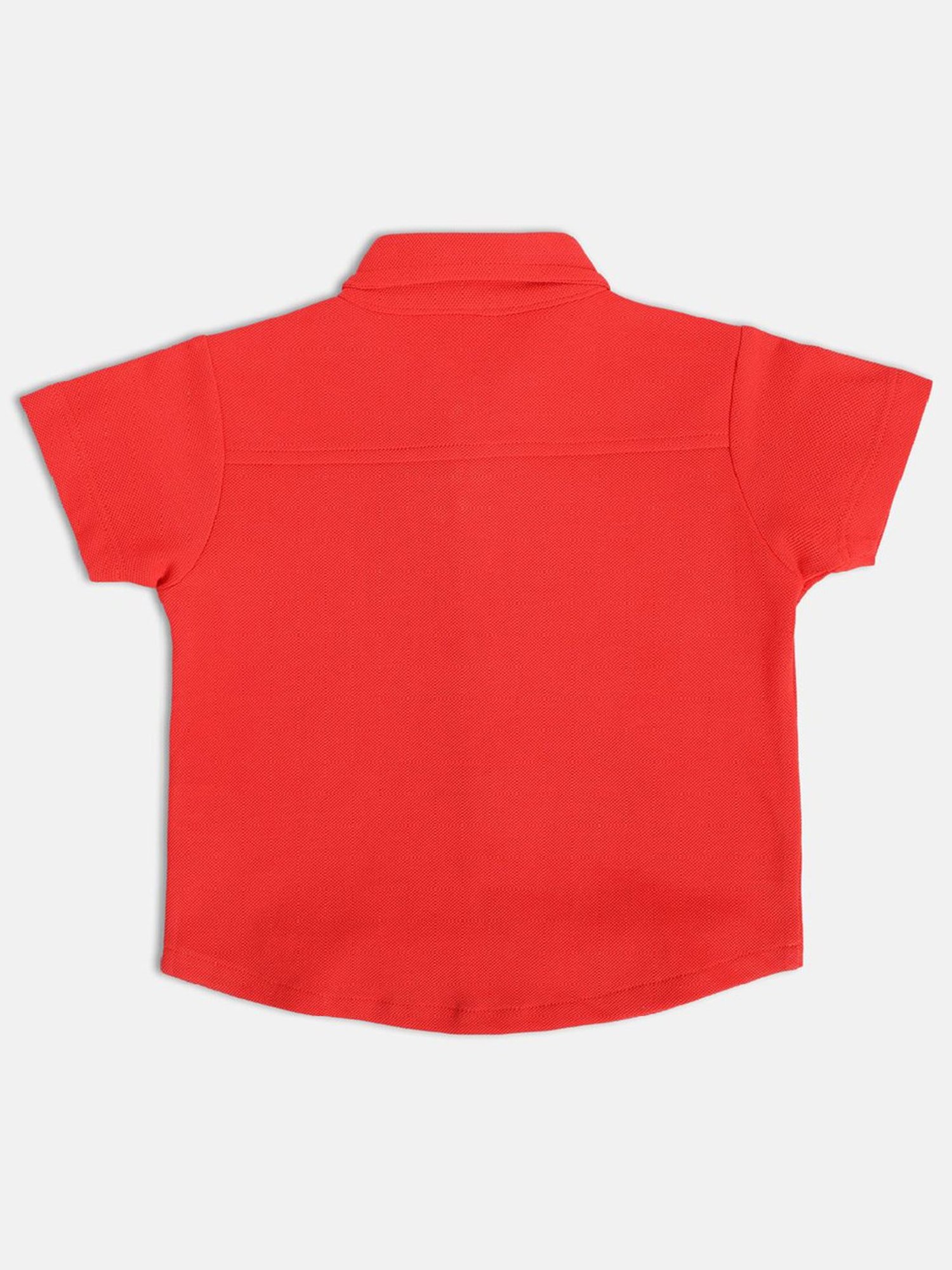 MINIKLUB Kids Red Solid Full Sleeves Shirt