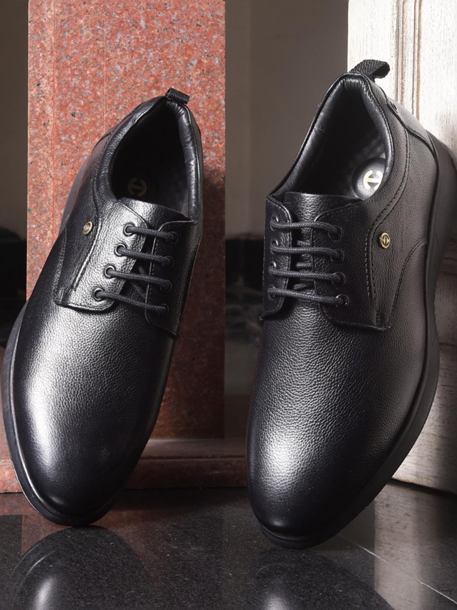 Healers by Liberty Men's Black Derby Shoes