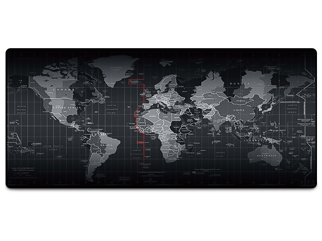 Gaming Mouse Pad, Extended Size 800*300*3mm(31.4&times;11.8&times;0.12 inch) for Professional eSports,World Map Large Mouse Pad for Wireless Mouse