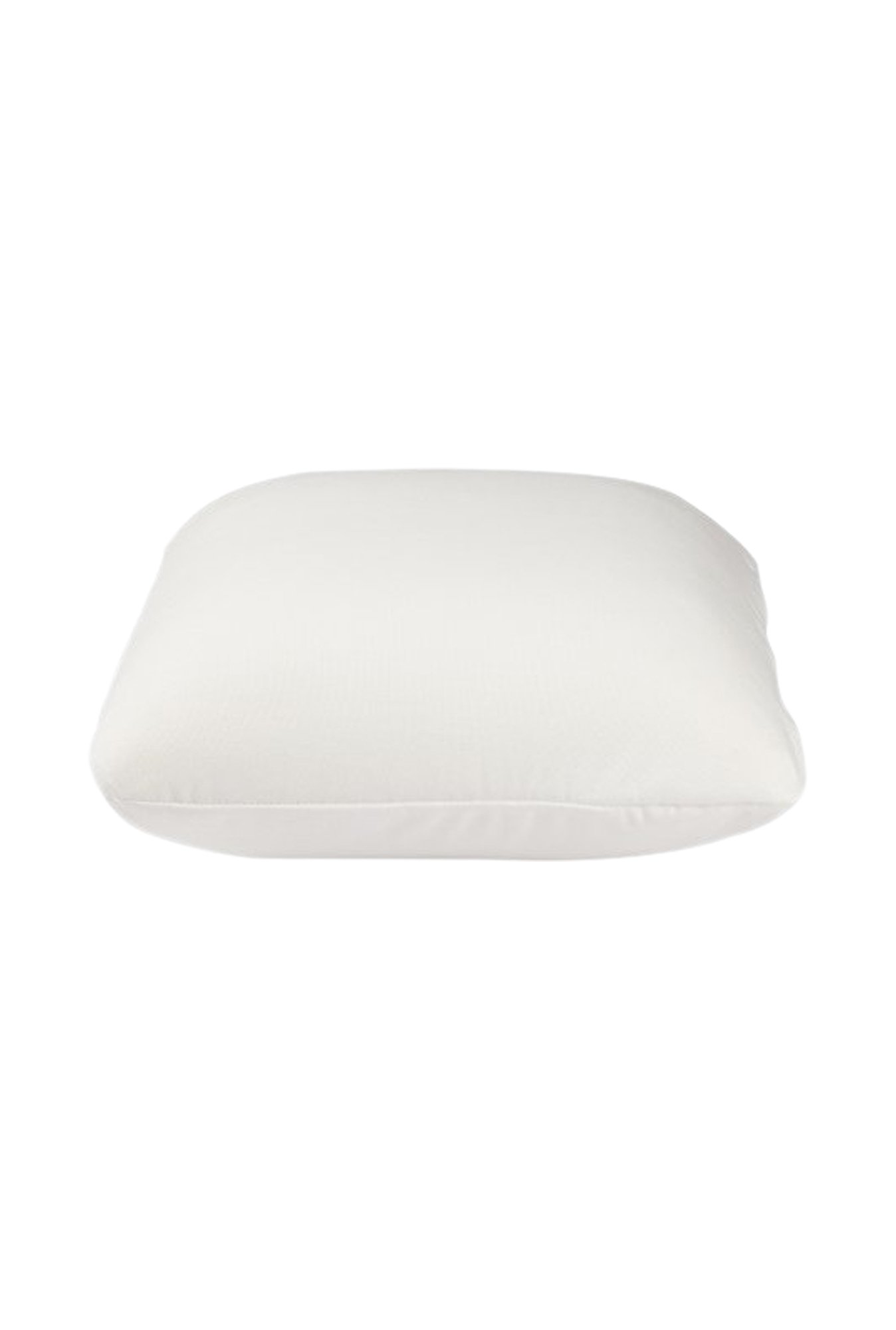 The White Willow White Solid Memory Foam Cushion - Set of 1