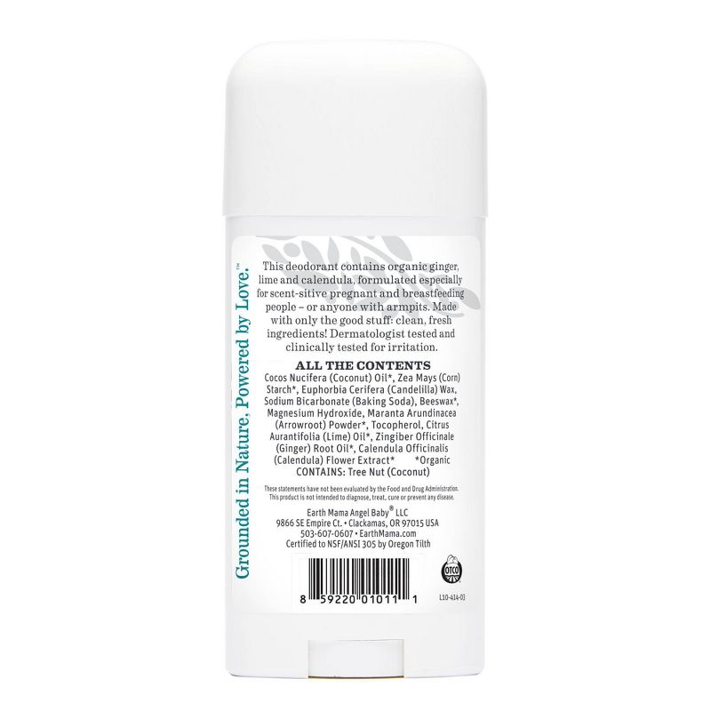 Earth Mama Organics Ginger Fresh Deodorant - 3oz