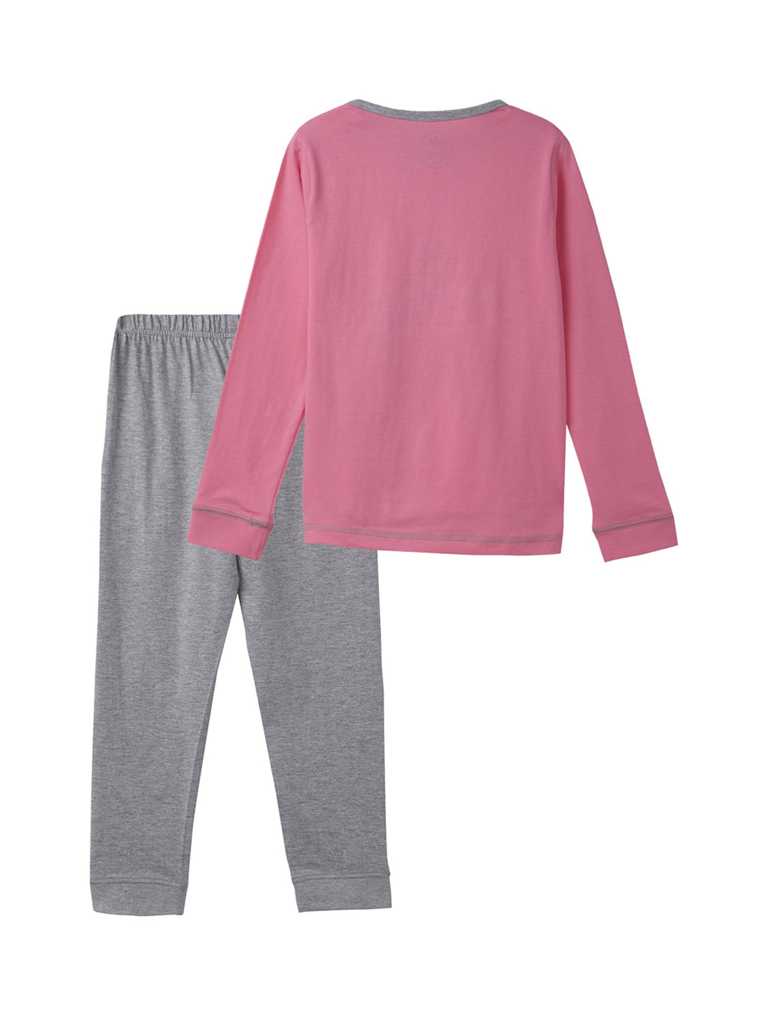 Cub McPaws Girls Pink & Grey Printed Top with Joggers