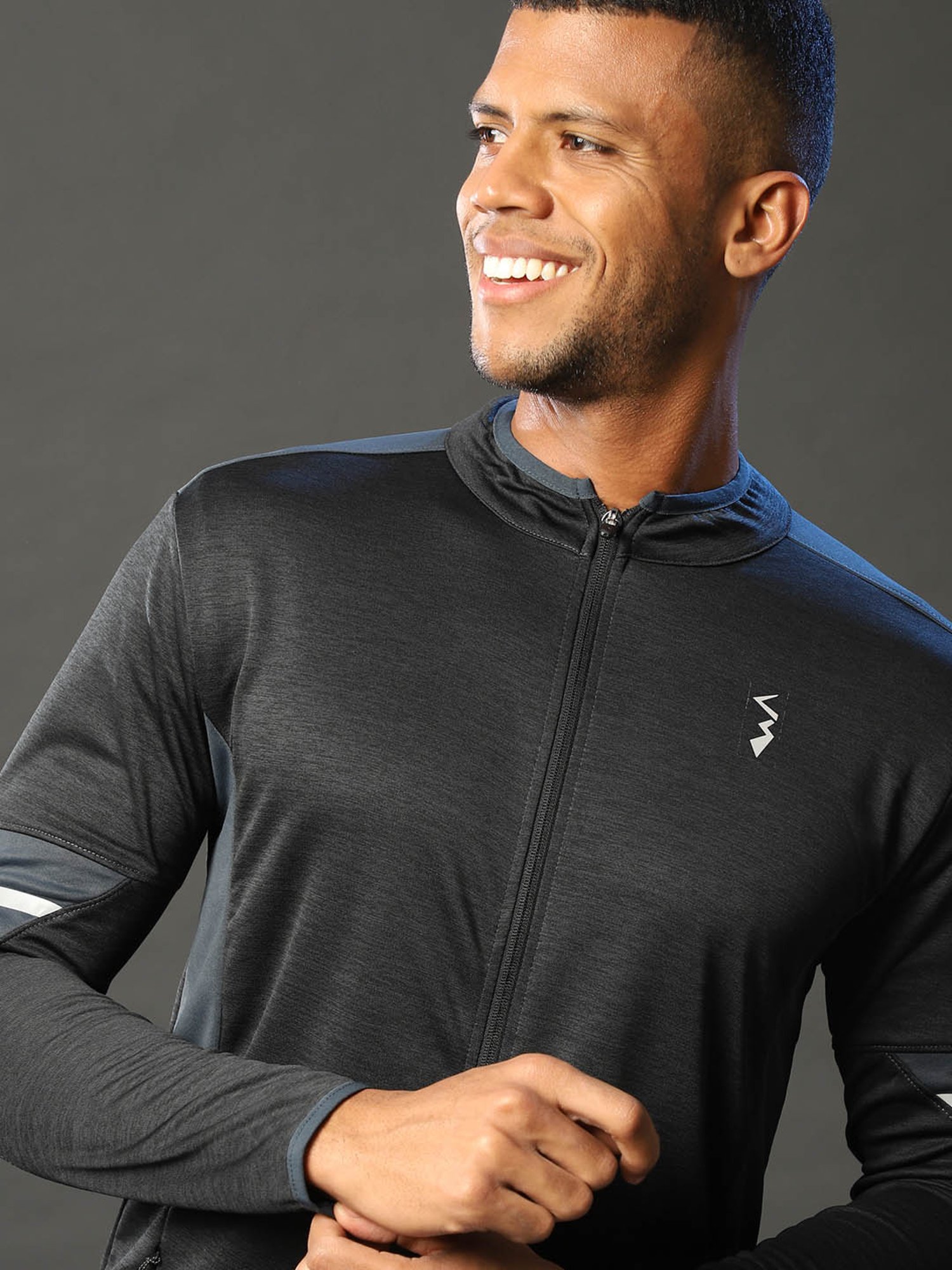 Campus Sutra Charcoal Full Sleeves Jacket