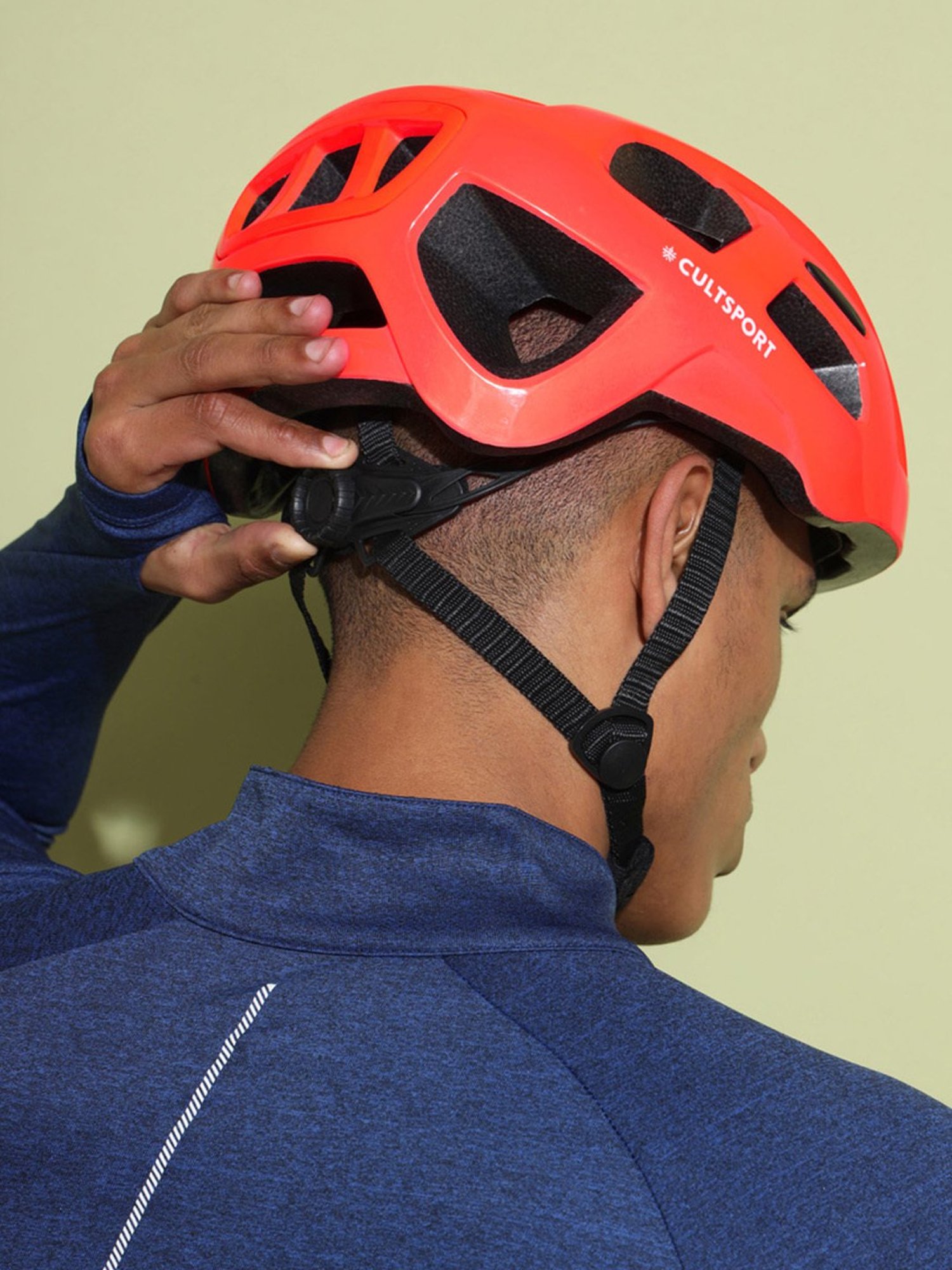 Cultsport Unisex Cycling Helmet (Orange)