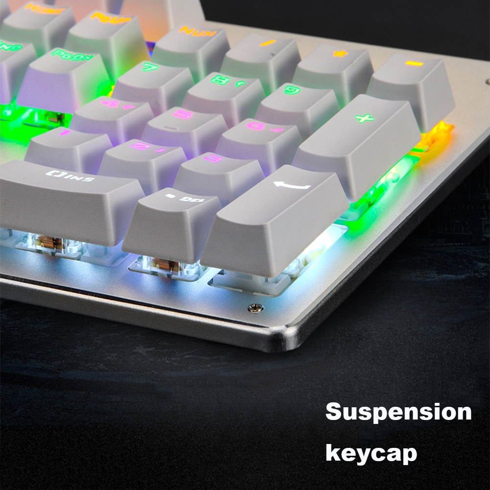 UrChoiceLtd&reg; 2017 Technology X9 Multimedia Mechanical Keyboard Ergonomic Usb Wired Gamer Gaming Keyboard with 104 Keys Mixed LED Backlit Blue Switch For PC Laptop Computer