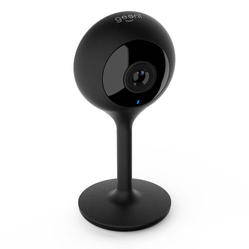 Geeni LOOK 1080p HD Smart Indoor Surveillance Camera for Home Security &ndash; No Hub Works with Amazon Alexa, Google Assistant & Microsoft Cortana, Requires 2.4 GHz Wi-Fi, 1 Pack, Black