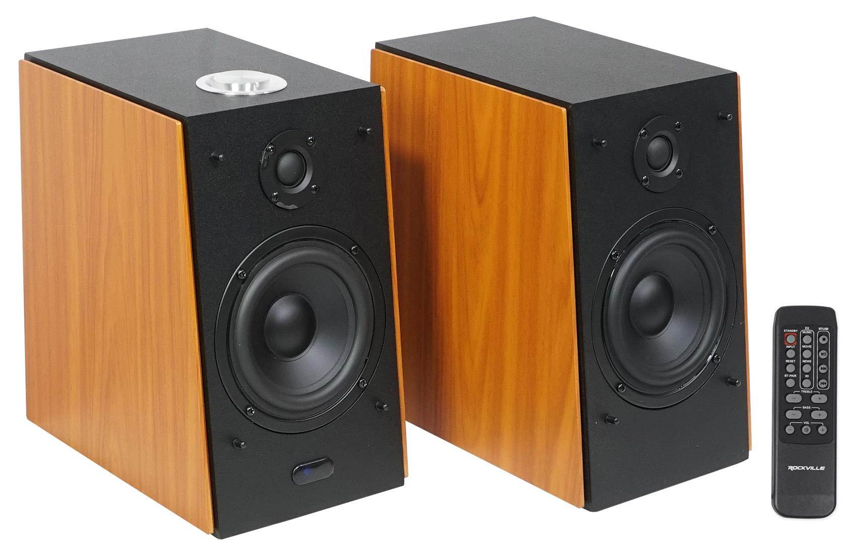 Rockville HD5 150 Watt Home Theater System Bookshelf Speakers/Bluetooth/USB/AUX