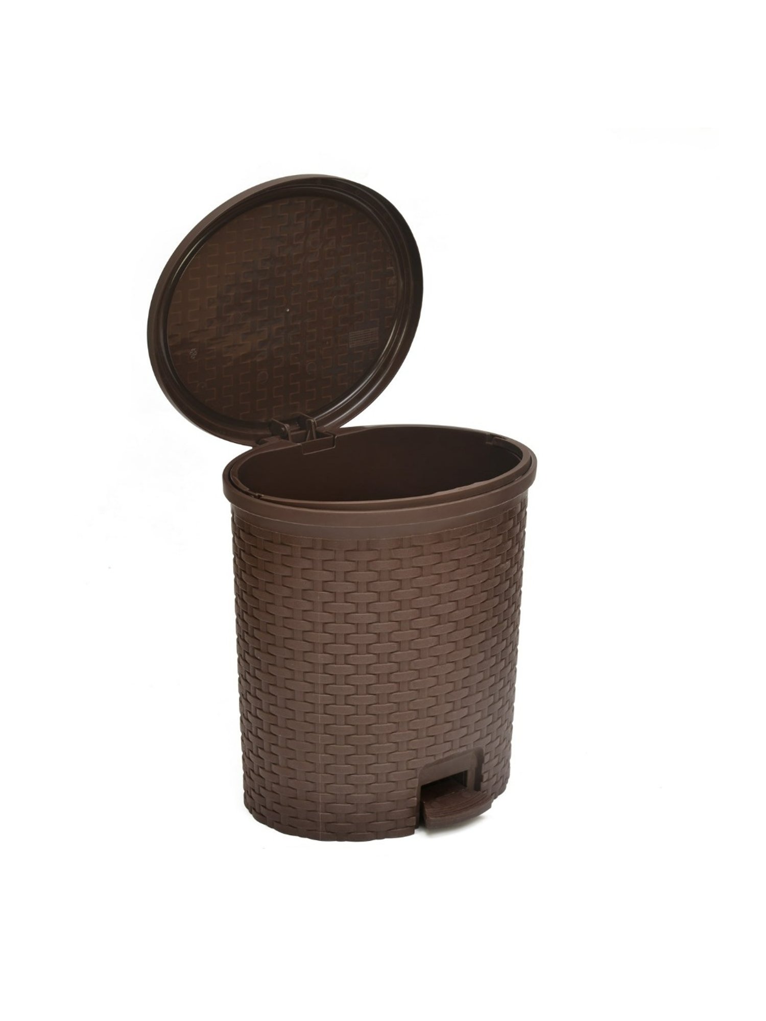 @home Nilkamal Brown Plastic Dustbin
