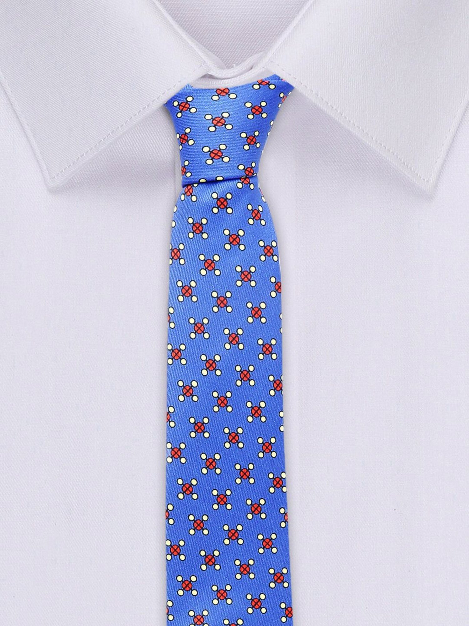 Louis Stitch Blue Printed Necktie Gift Set - Set of 5