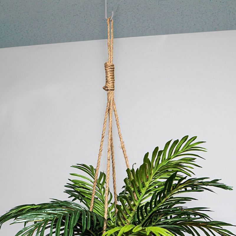 30" x 16" Artificial Phoenix Palm Plant in Hanging Basket - LCG Florals