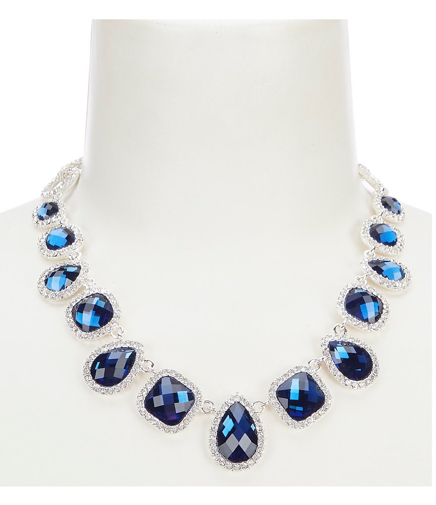 Gemma Layne Elegant Pave Teardrop Necklace