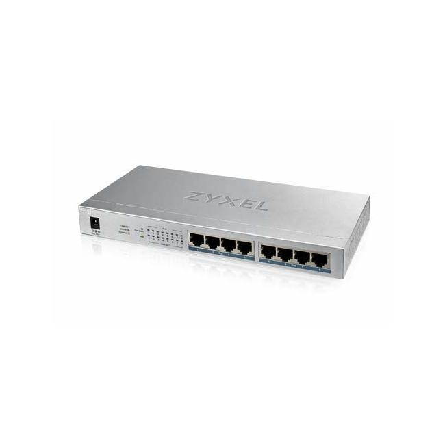 ZYXEL 8-Port GbE Unmanaged PoE Switch - 8 Ports - Manageable - 2 Layer Supported - Twisted Pair - -