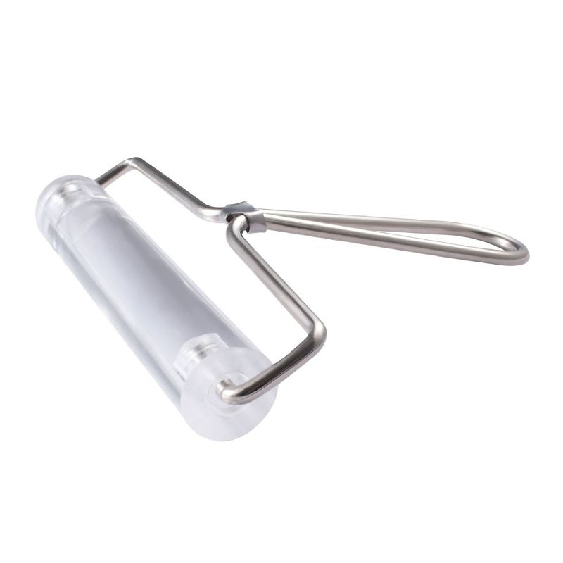 Acrylic Roller for Polymer Clay - 6" Clear Rolling Pin with Handle, Ceramics Clay Pottery DIY Craft Tool for Modelling, Shaping and Sculpting