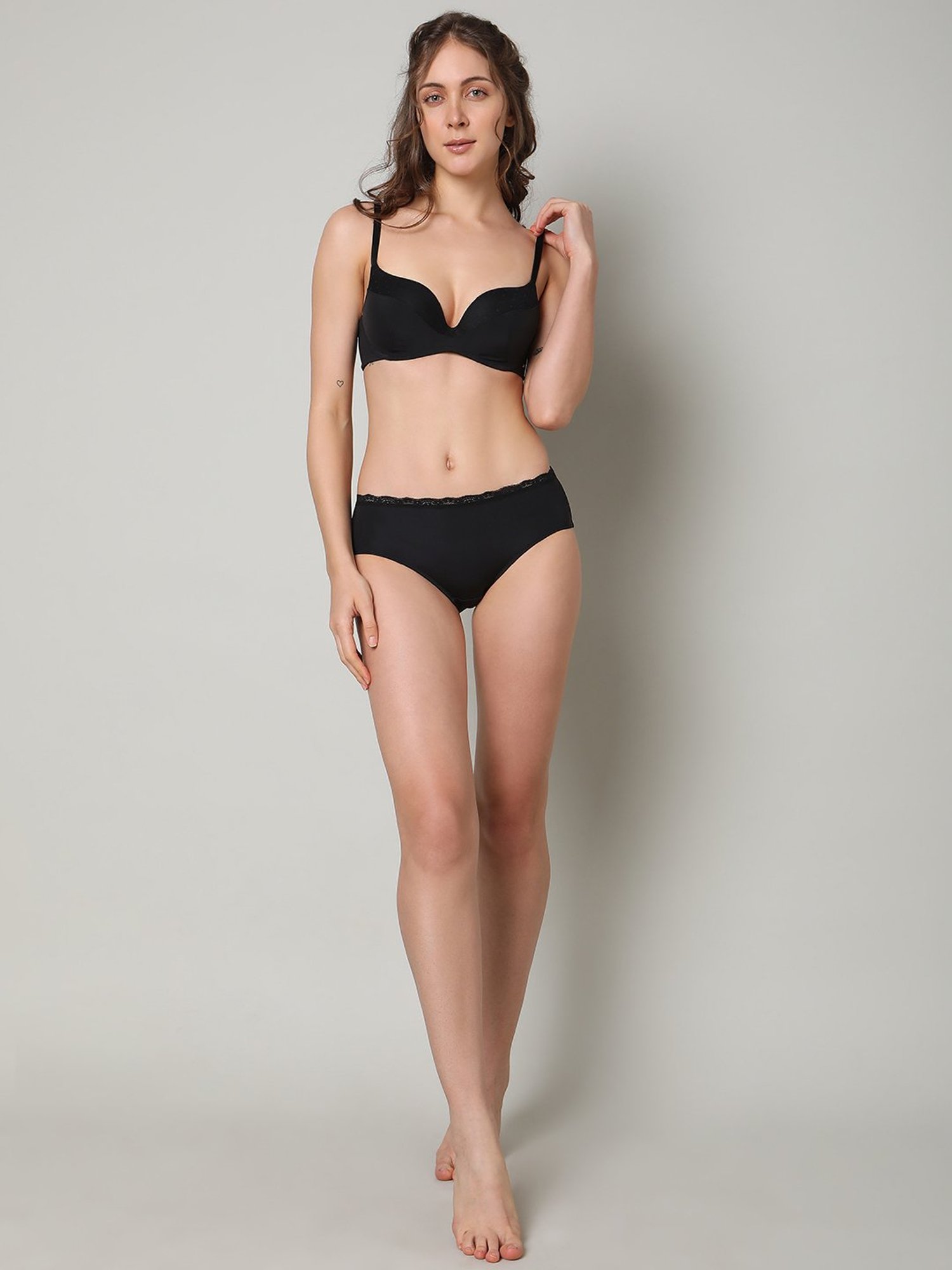 Vero Moda Intimates Black Medium Coverage Push-Up Bra