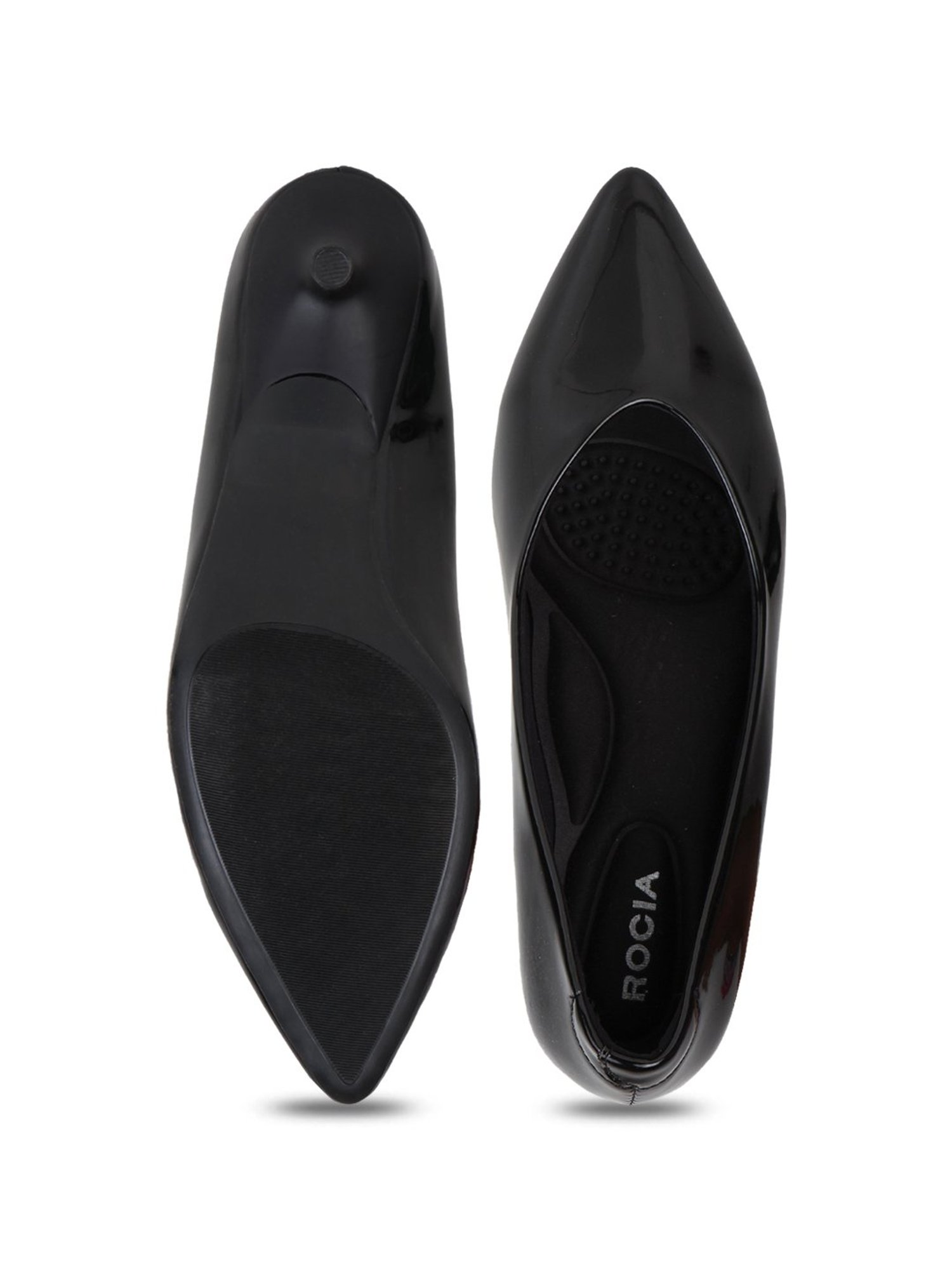 Rocia by Regal Women's Black Casual Pumps