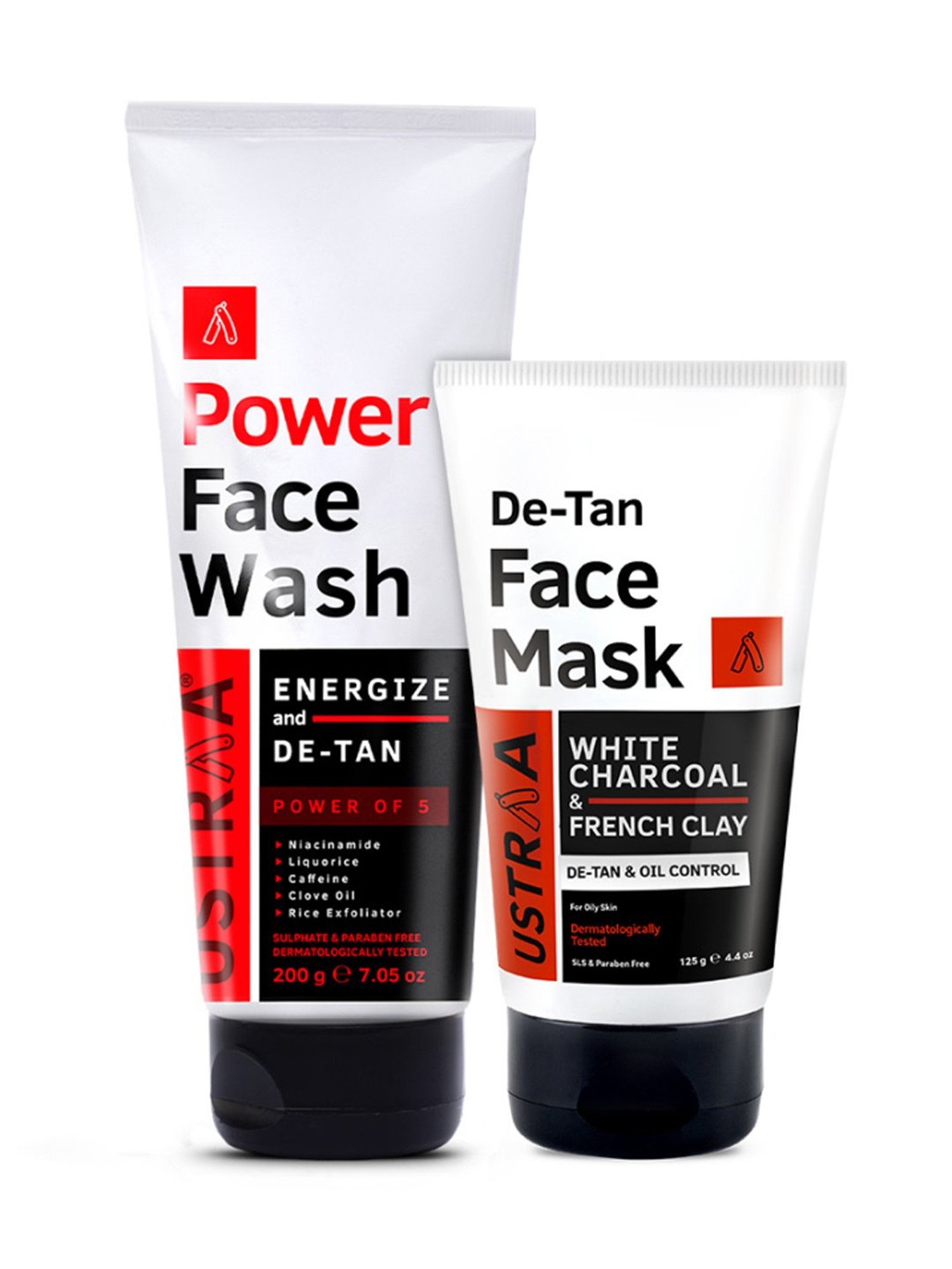 Ustraa Ayurvedic Beard Growth Oil & Hair Growth Vitalizer Combo