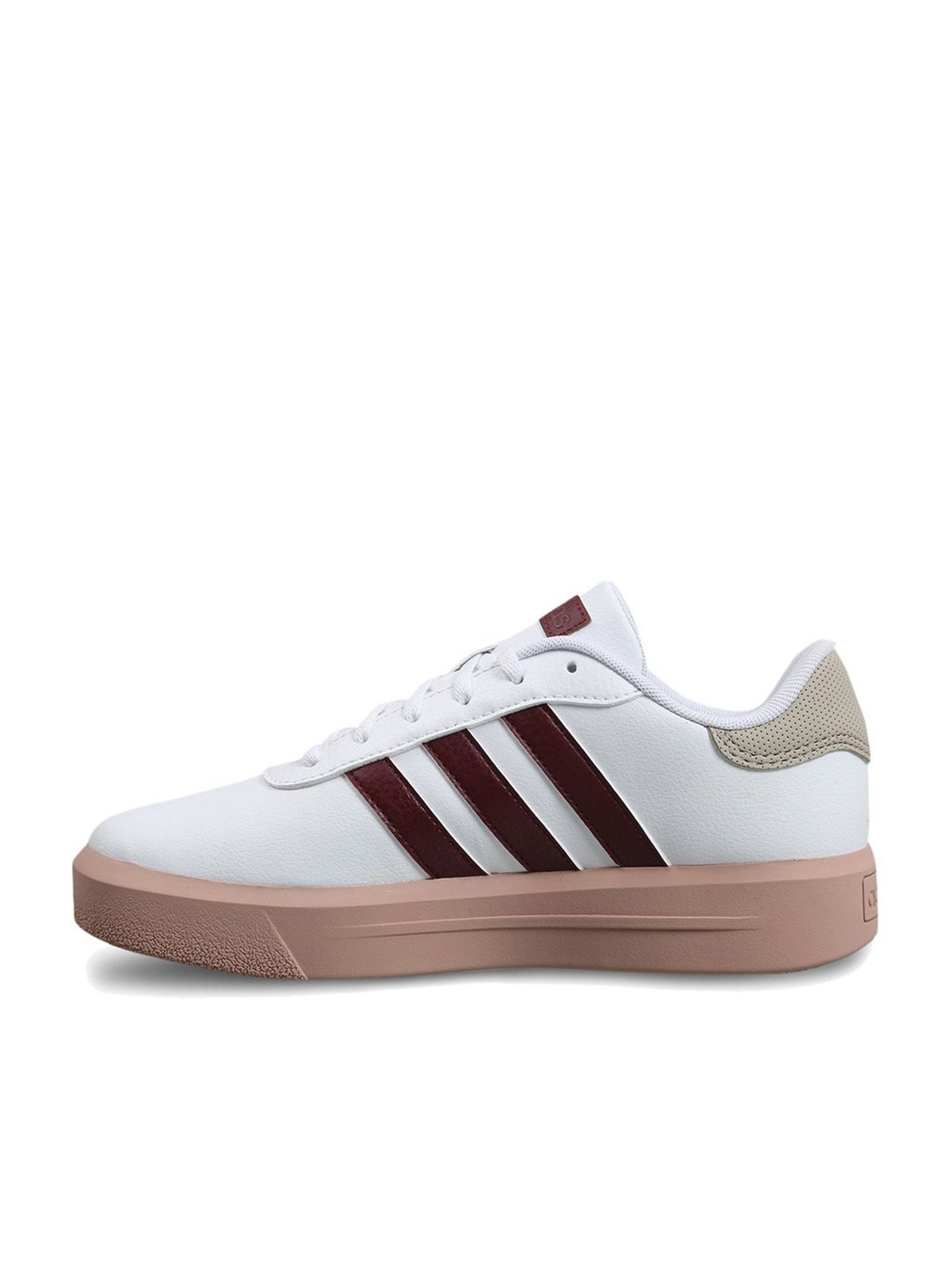 Adidas Women's COURT PLATFORM White Skateboarding Shoes
