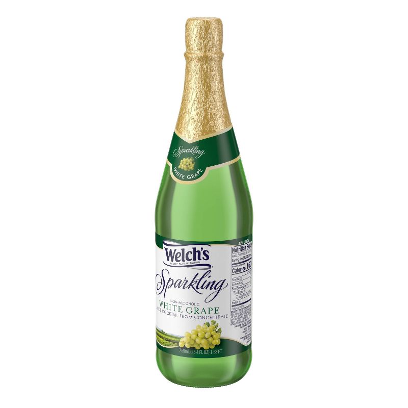 Welch's Sparkling White Grape Juice - 25.4 fl oz Glass Bottles