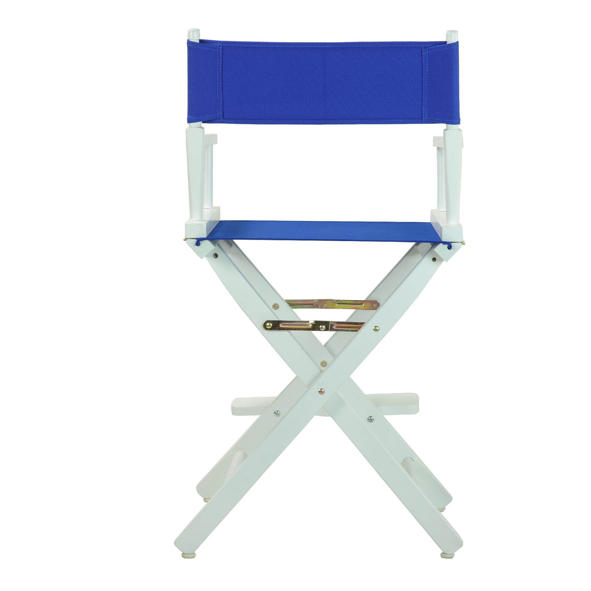 Casual Home 220-01-021-13 24 in. Directors Chair White Frame with Royal Blue Canvas