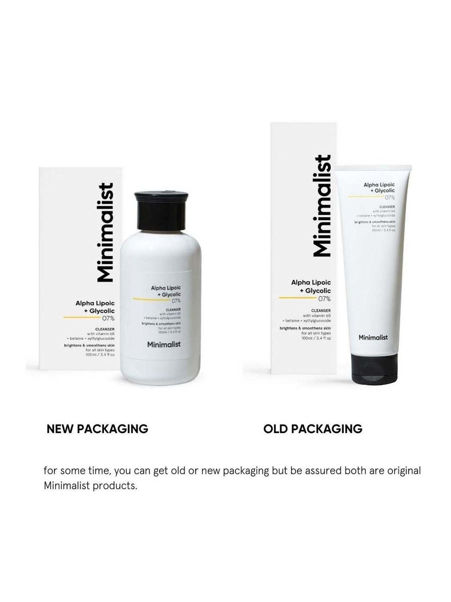 Minimalist Alpha Lipoic + Glycolic 07% Cleanser - 100 ml