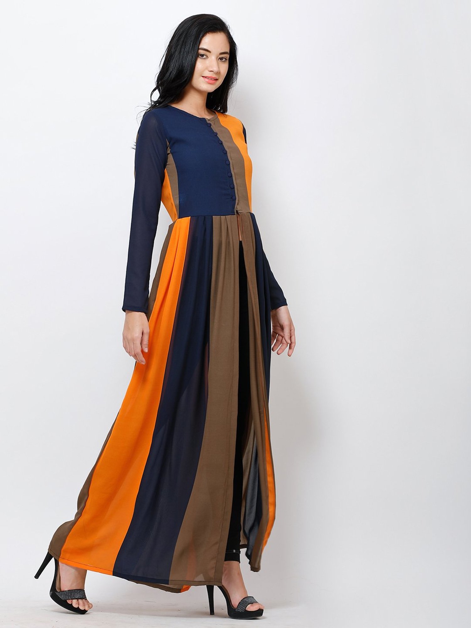 Cation Multicolor Color-Block Tunic