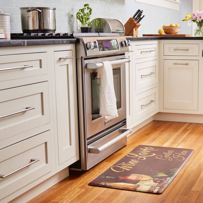 Nicole Miller 20" x 39" New York Wine Lovers Kitchen Mat