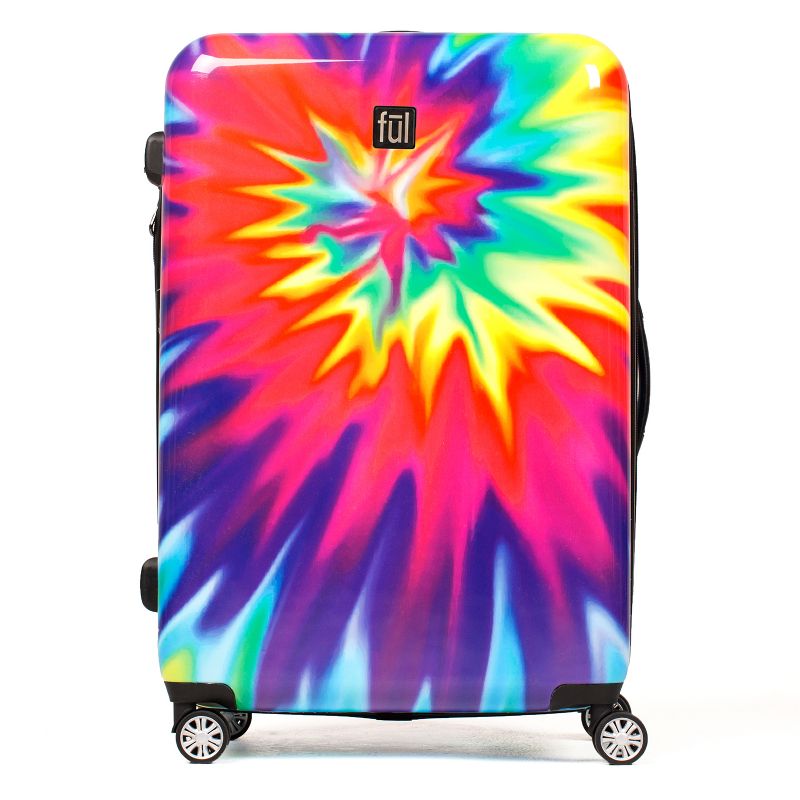 FUL 28" Hardside Spinner Suitcase - Tiedye Swirl