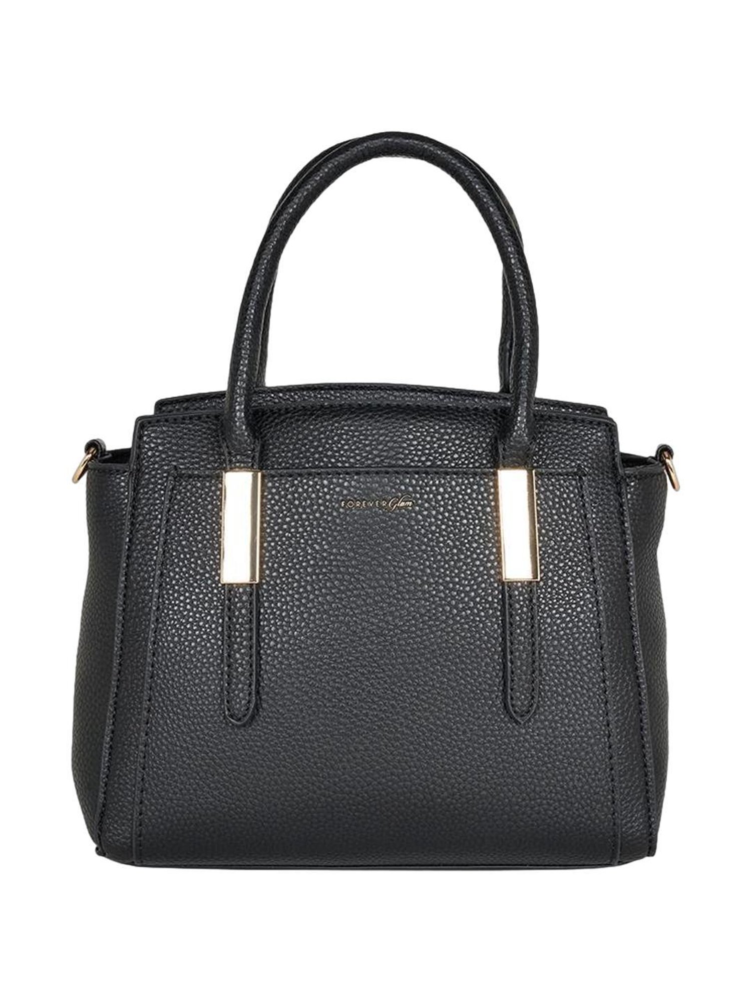 Forever Glam by Pantaloons Black Solid Handbag