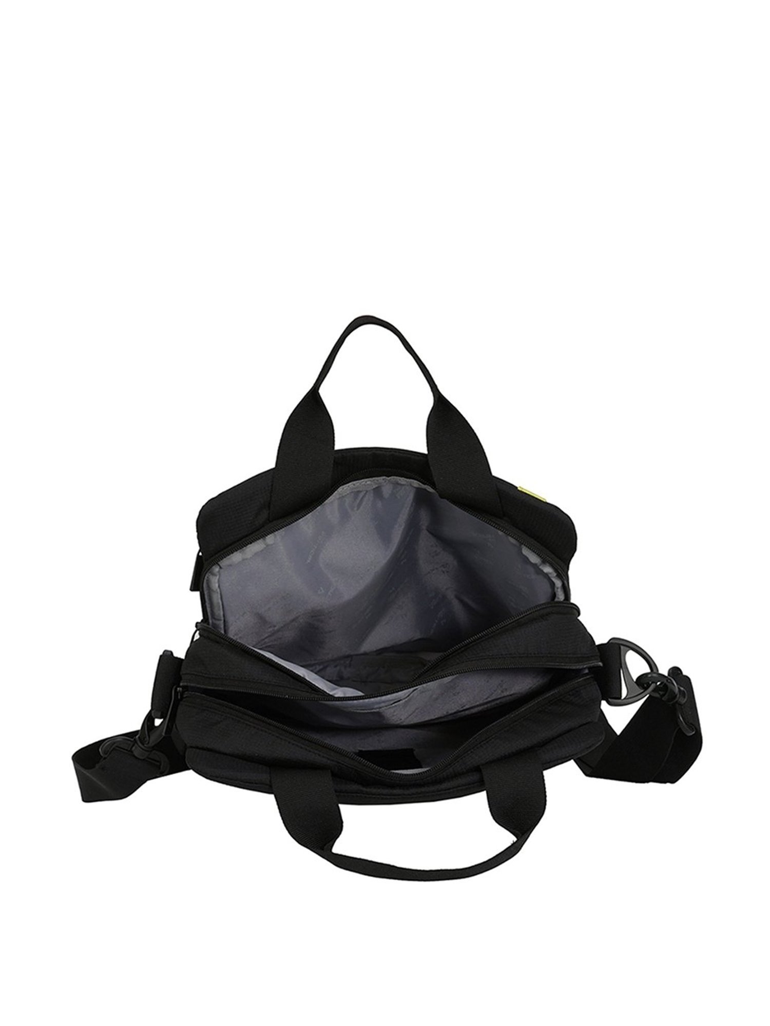 The Vertical Army Black Printed Medium Cross Body Bag