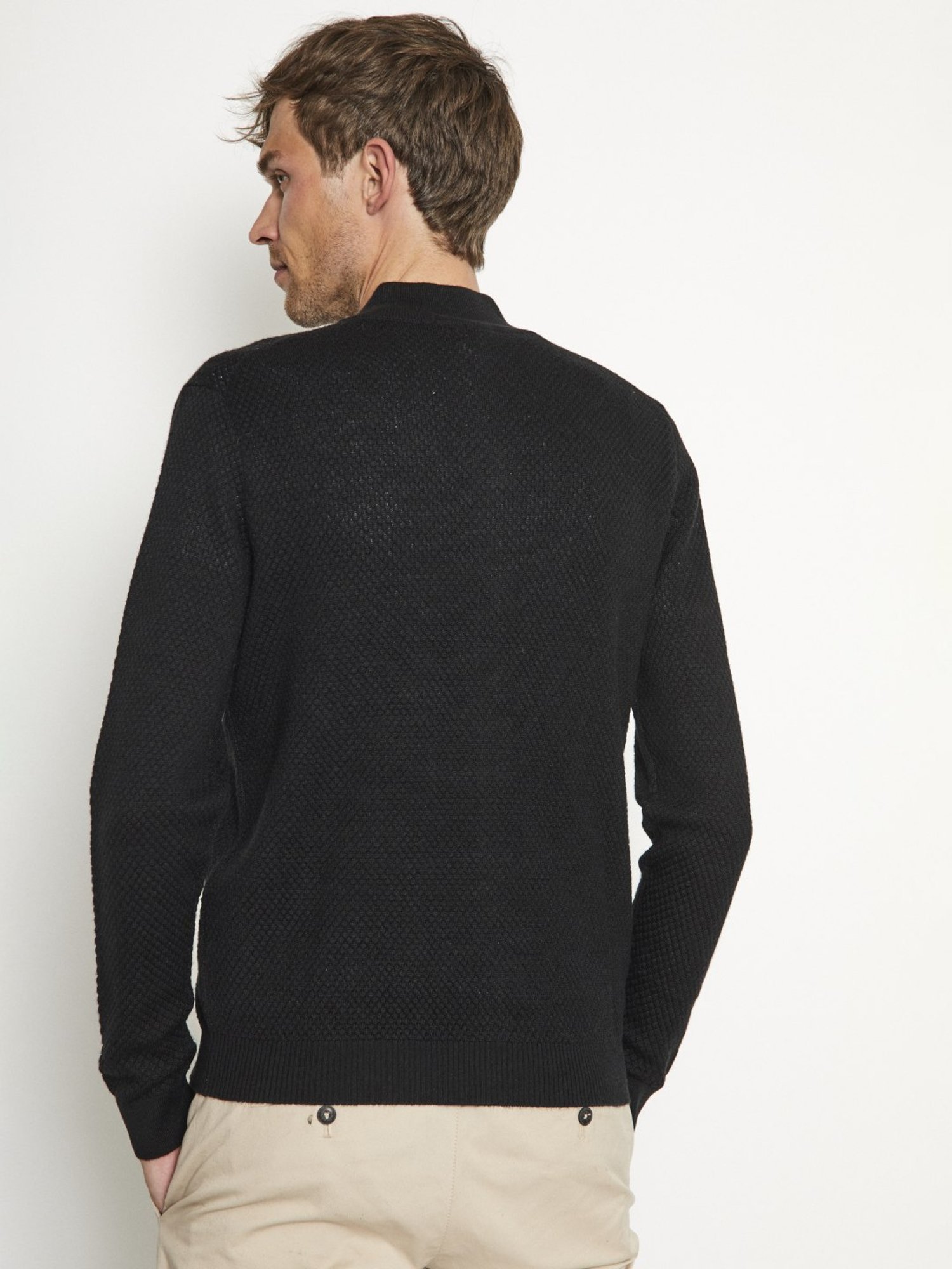 Bruun & Stengade Black Regular Fit Sweater