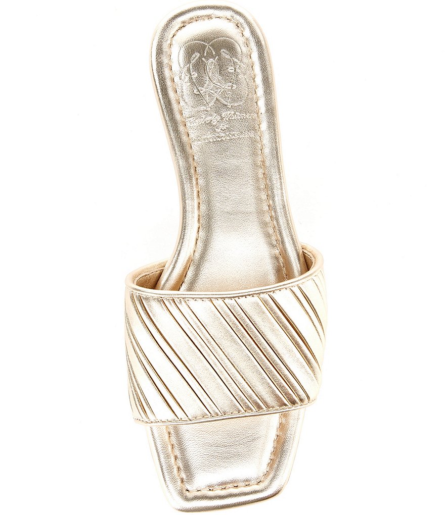 Antonio Melani x Kimberly Whitman Magnolia Pleated Leather Dress Flats