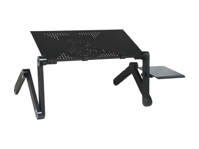 RAITVER Adjustable Laptop Stand,Portable Laptop Table Stand with CPU Cooling Fans,for Bed Lap Workstation Desk,Detachable  Mouse Pad, Foldable Book Stand Notebook Holder Sofa, Bed Table Office Tray