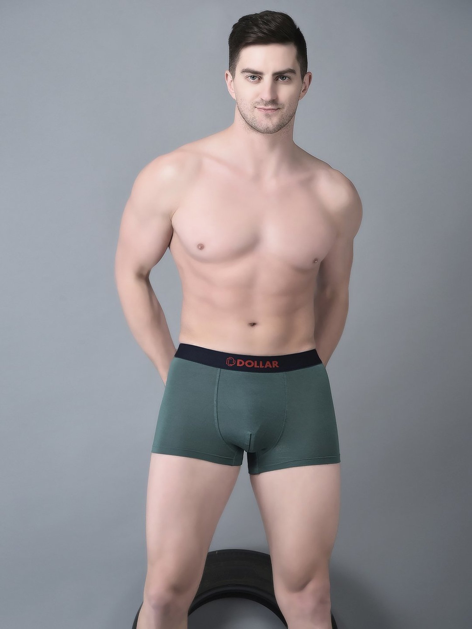 Dollar Bigboss Assorted Cotton Regular Fit Trunks - Pack Of 2