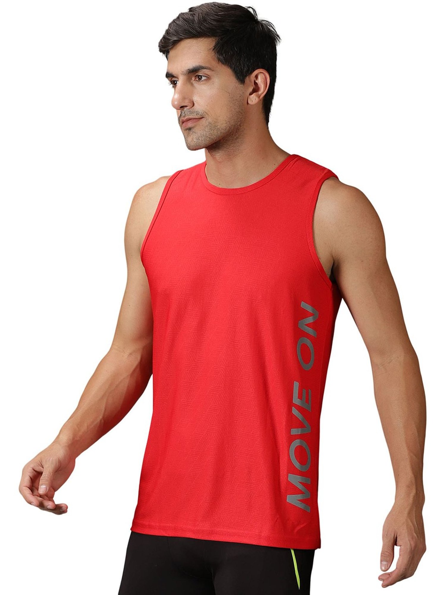 DOMIN8 Men Breathable Muscle Tee For Running/Training/ Gym Workout