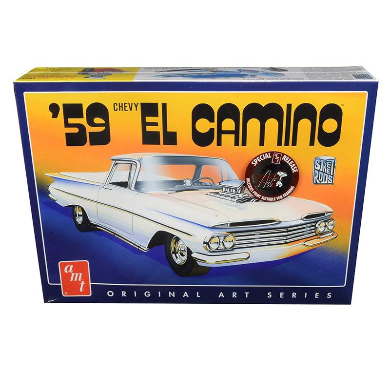 Skill 2 Model Kit 1959 Chevrolet El Camino 2 in 1 Kit "Original Art Series" 1/25 Scale Model by AMT