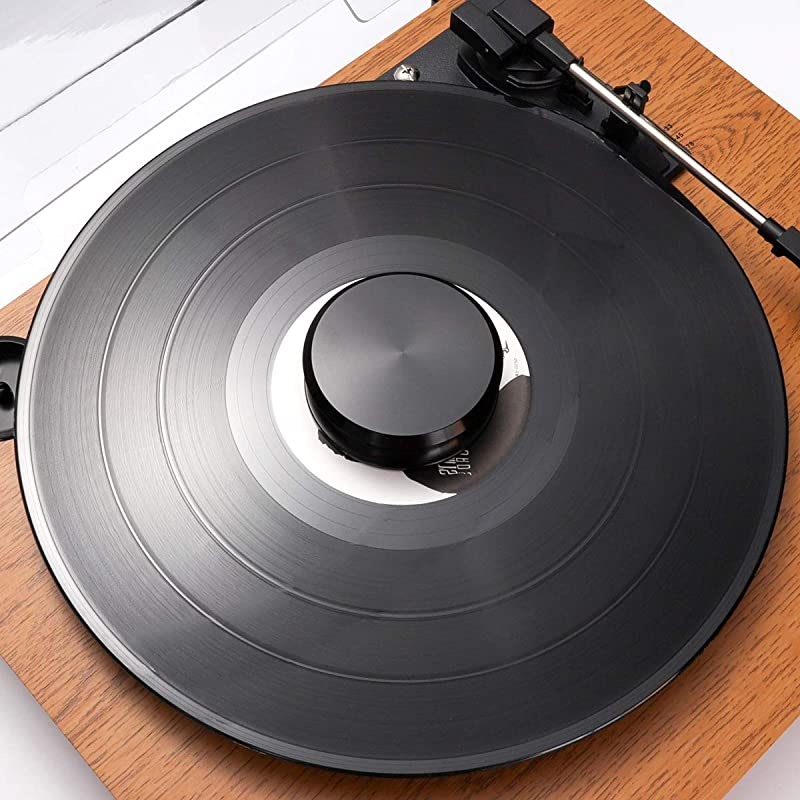 Low Profile Record Weight Stabilizer by Turntable Weight ClampsFits Under Dust Cover of Turntable Vinyl Disc LP Record Player