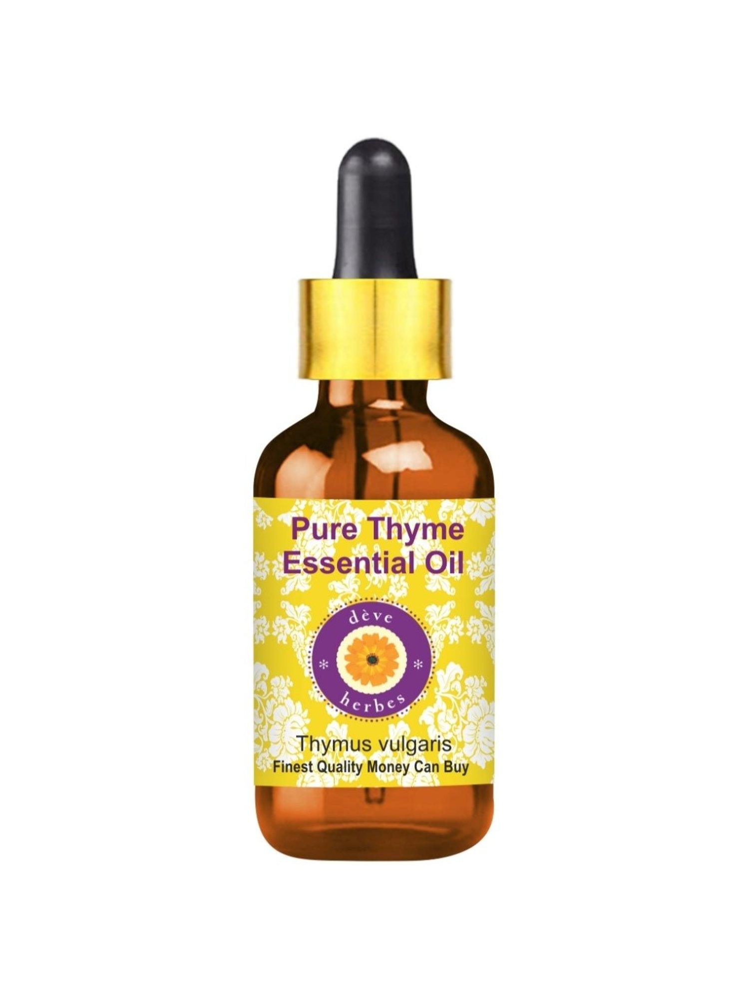 Deve Herbes Pure Thyme Essential Oil with Glass Dropper - 10 ml