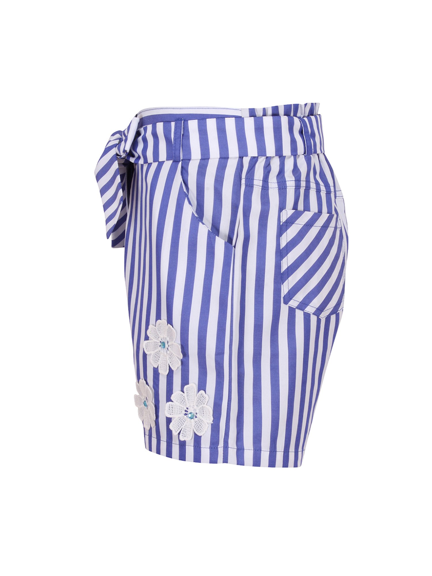 United Colors of Benetton Kids White Solid Shorts