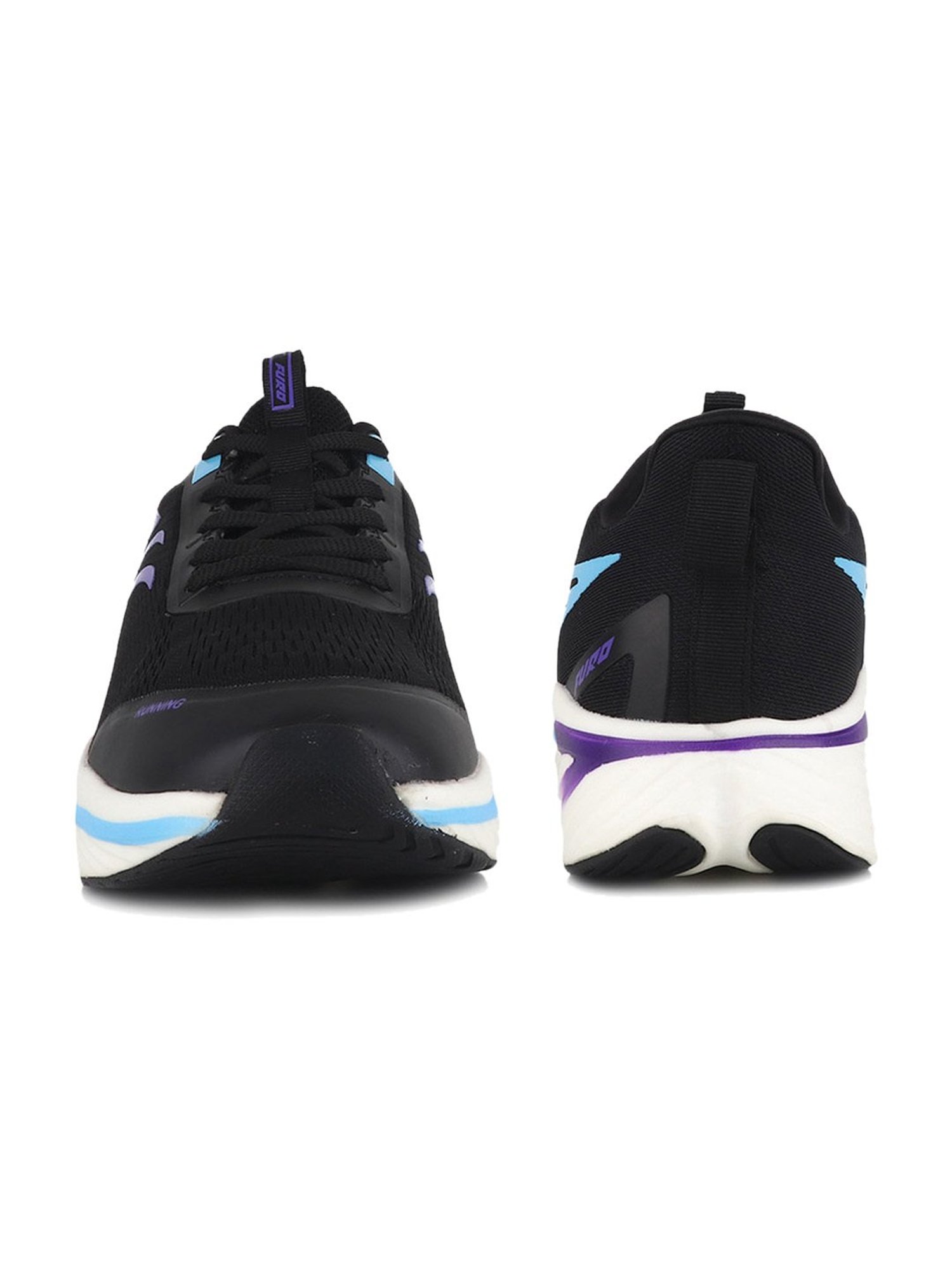 Furo by Red Chief Men's Black Running Shoes