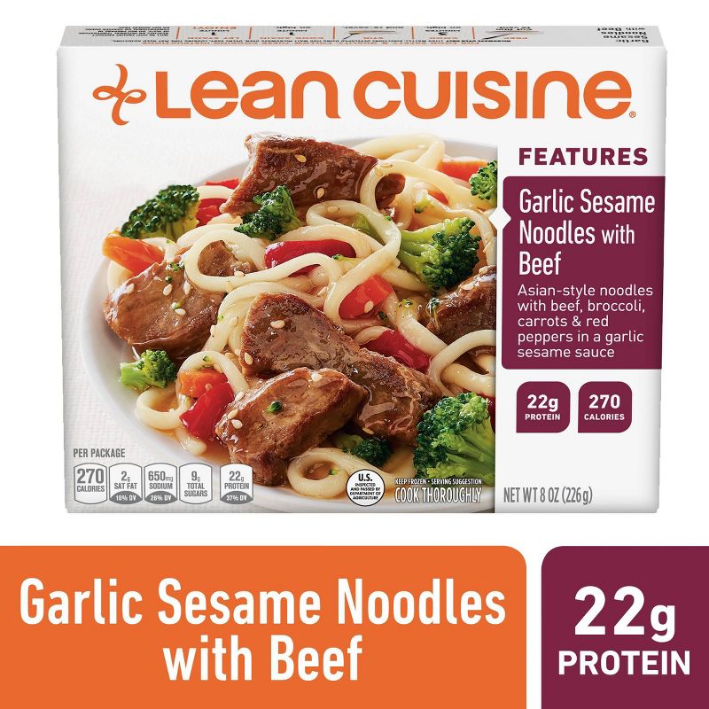 Lean Cuisine Marketplace Frozen Garlic Sesame Noodles with Beef - 8oz