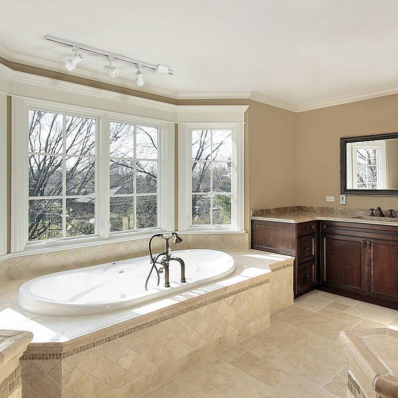 6.5" LED Step Linear Track Ceiling Light White - Cresswell Lighting