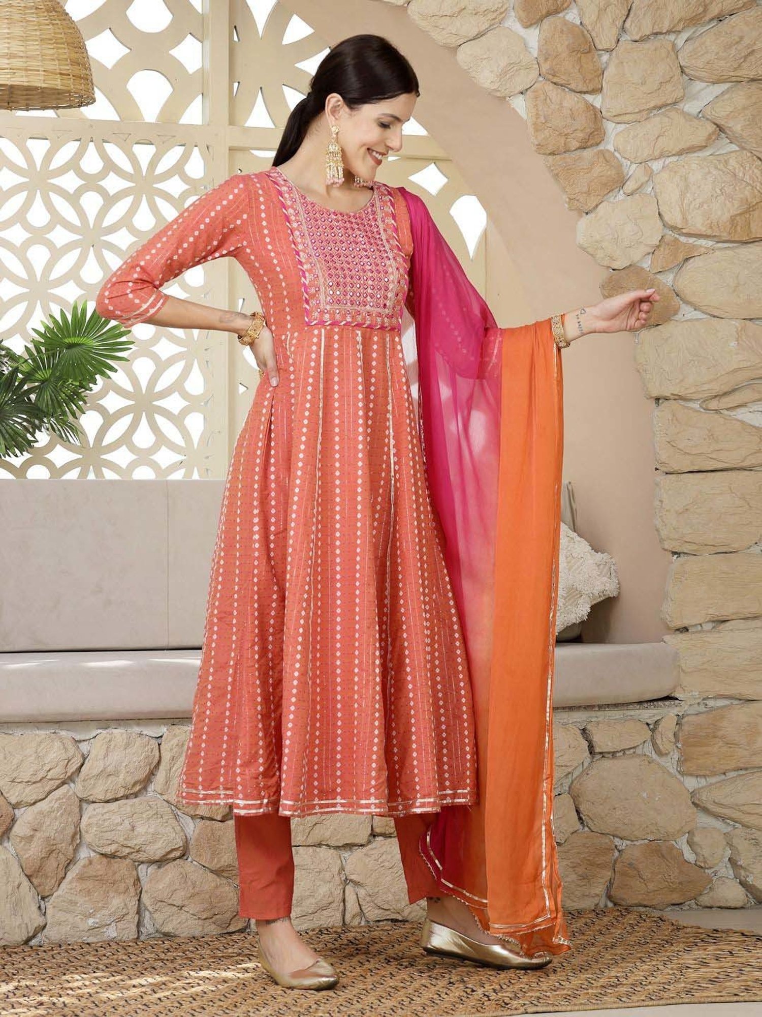 URBAN MYSTIC Black Rayon Embroidered Kurta & Sharara Set