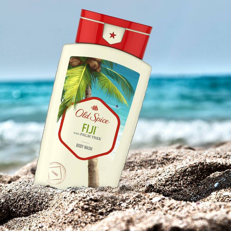 Old Spice Body Wash for Men Fiji with Palm Tree Scent Inspired by Nature - 16 fl oz