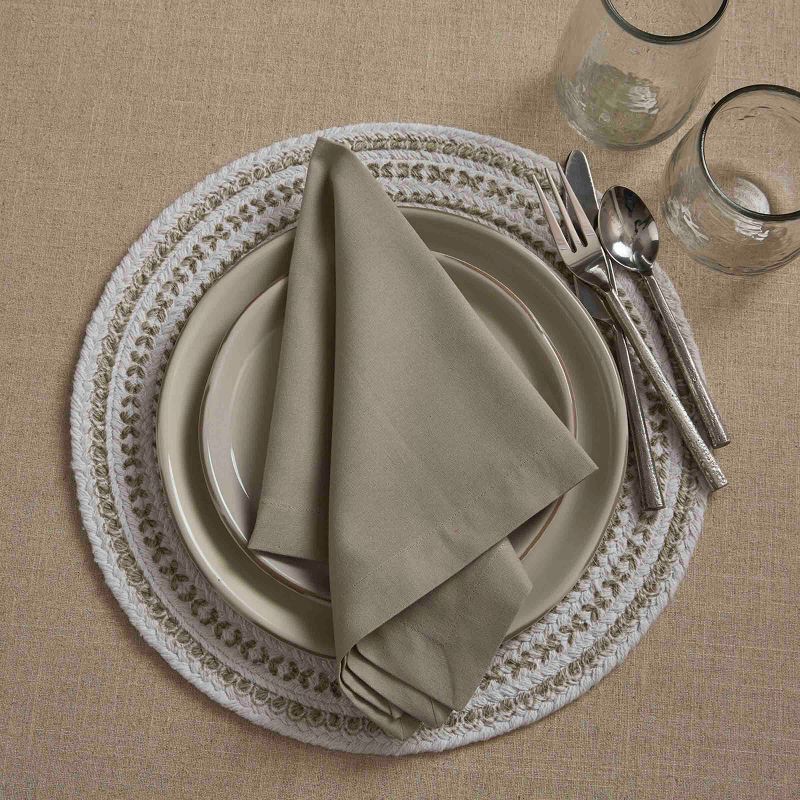 Split P Elements Solid Napkin Set - Mushroom