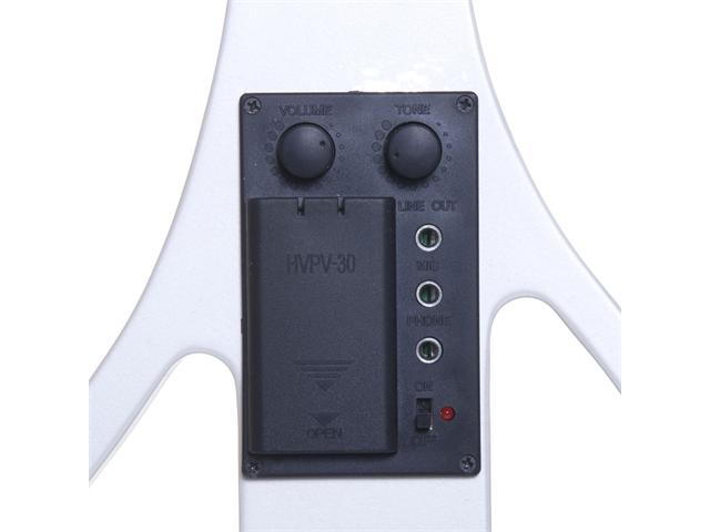 Cecilio 4/4CEVN-4W 4/4 Full Size Electric Silent Solidwood Violin w/ Ebony Fittings in Style 4 - Metallic Pearl White