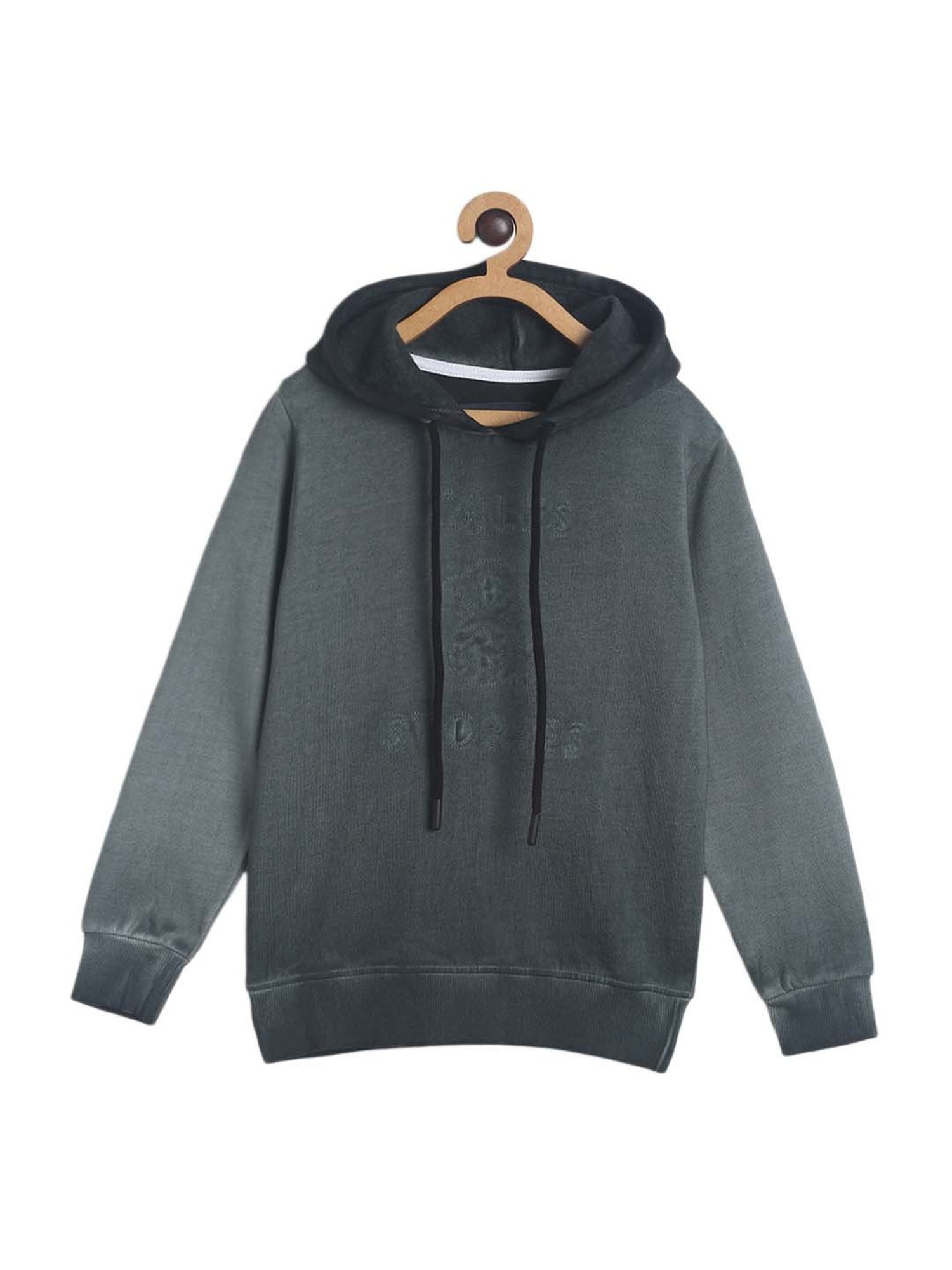 Tales & Stories Kids Black Regular Fit Hoodie