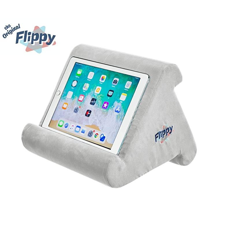 MultiAngle Soft Pillow Lap Stand for iPads Tablets eReaders Smartphones Books amp Magazines Grey