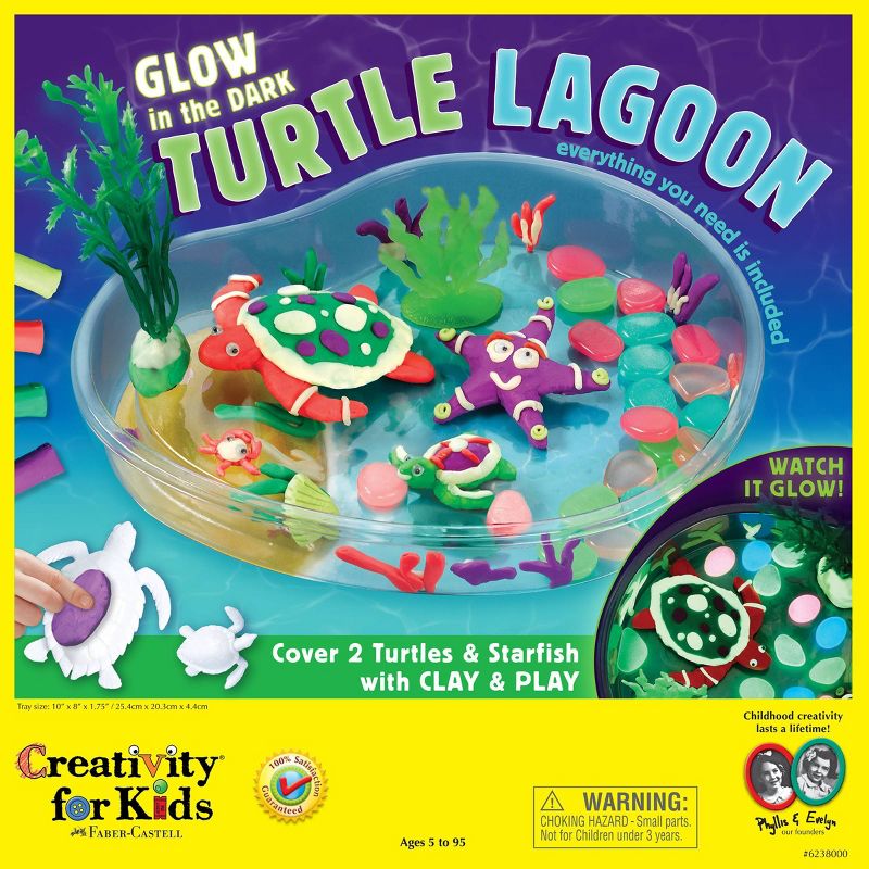 Creativity For Kids Glow In The Dark Turtle Lagoon Activity Kit